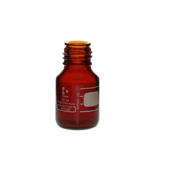 日本SIBATA柴田科學耐熱螺口瓶 棕色帶藍色瓶蓋017210-150A